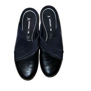 Romika Women's Black Leather Slip-On Shoes Size  8